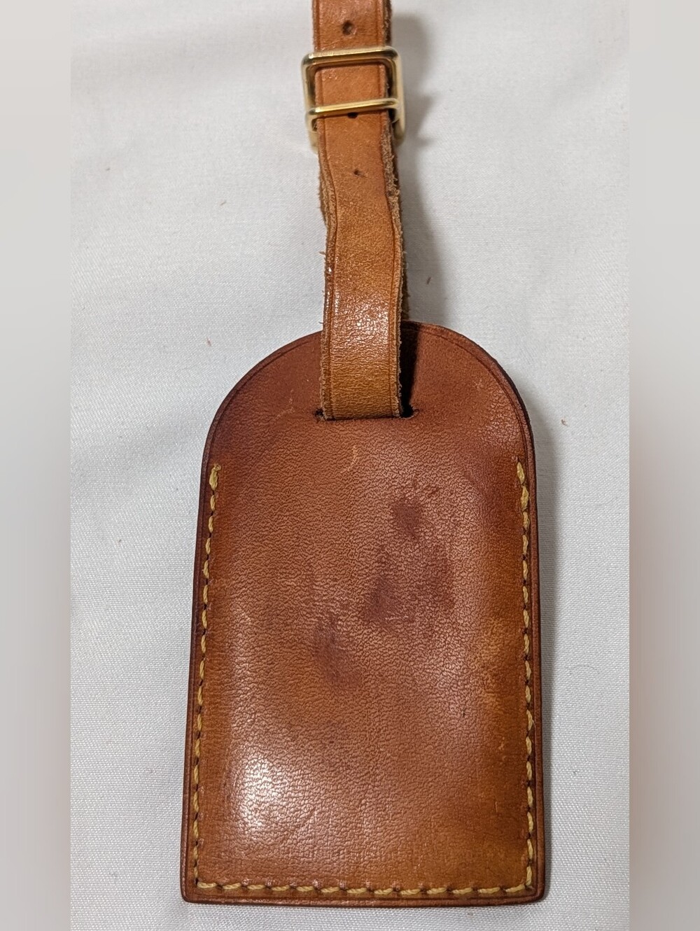 Vintage Louis Vuitton Leather Luggage Tags Set of 3 w/ Original Box - Picture 12 of 16